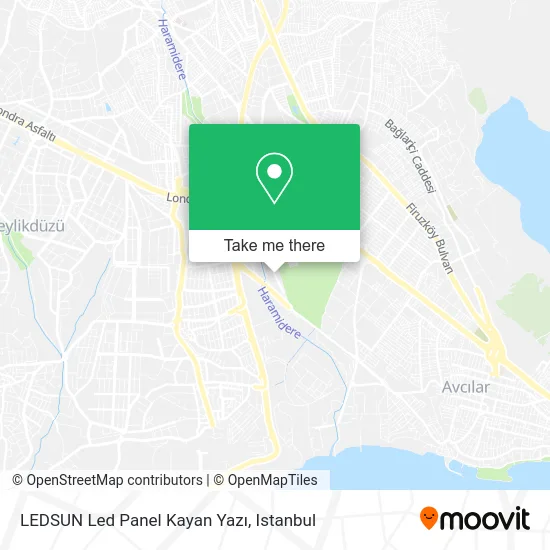 LEDSUN Led Panel Kayan Yazı map