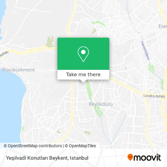 Yeşilvadi Konutları Beykent map