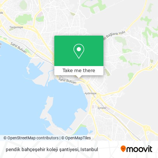 pendik bahçeşehir koleji şantiyesi map