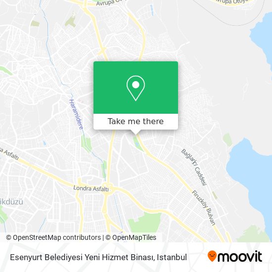 Esenyurt Belediyesi Yeni Hizmet Binası map