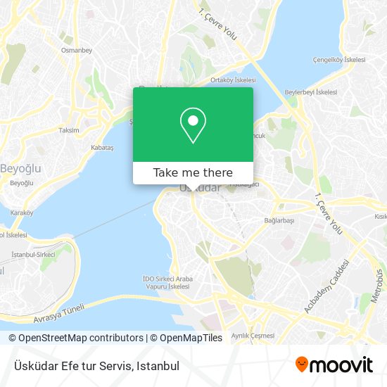 Üsküdar Efe tur Servis map