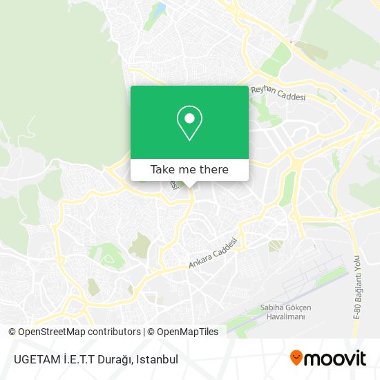 UGETAM İ.E.T.T Durağı map