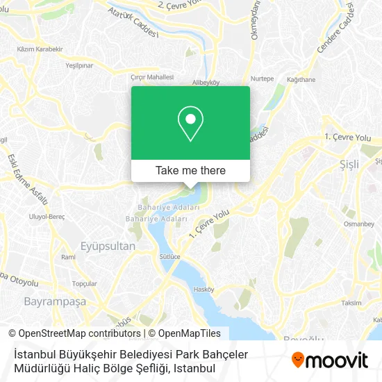 İstanbul Büyükşehir Belediyesi Park Bahçeler Müdürlüğü Haliç Bölge Şefliği map