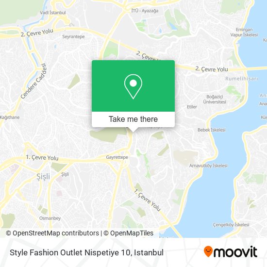Style Fashion Outlet Nispetiye 10 map