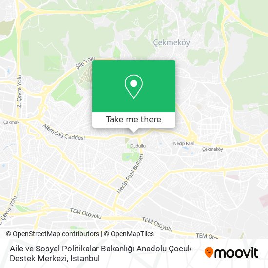 Aile ve Sosyal Politikalar Bakanlığı Anadolu Çocuk Destek Merkezi map