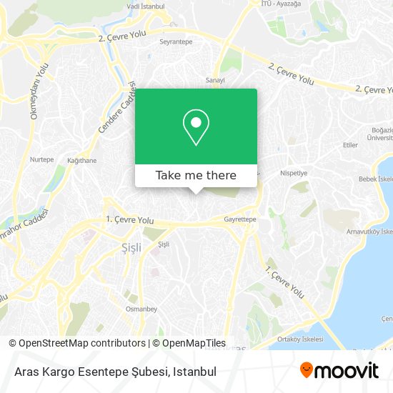 Aras Kargo Esentepe Şubesi map