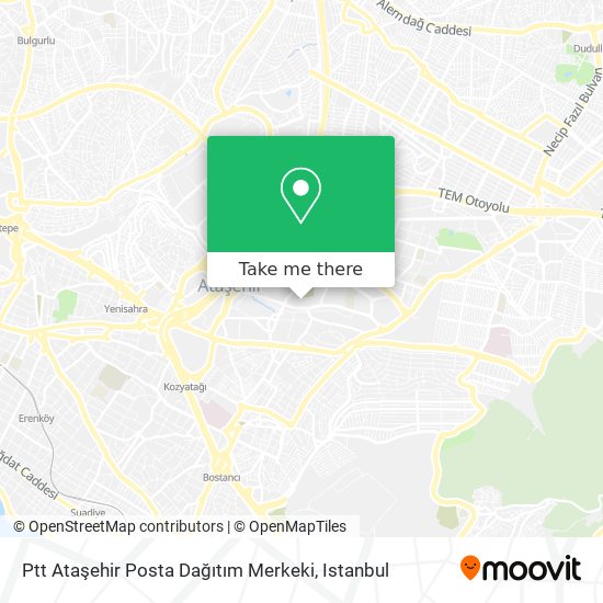 Ptt Ataşehir Posta Dağıtım Merkeki map