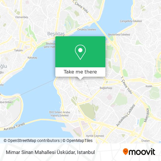 Mimar Sinan Mahallesi Üsküdar map