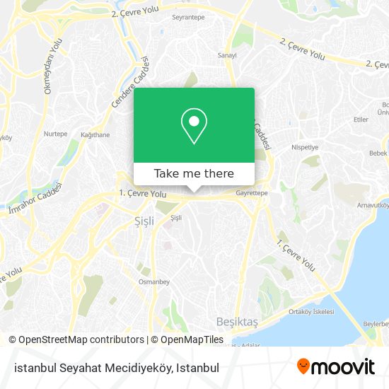 istanbul Seyahat Mecidiyeköy map