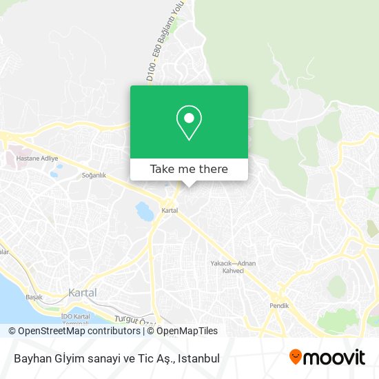 Bayhan Gİyim sanayi ve Tic Aş. map