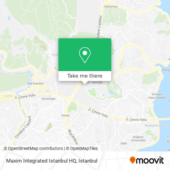 Maxim Integrated Istanbul HQ map