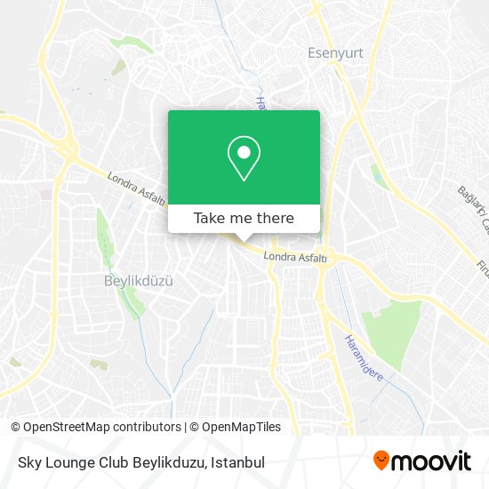 Sky Lounge Club Beylikduzu map