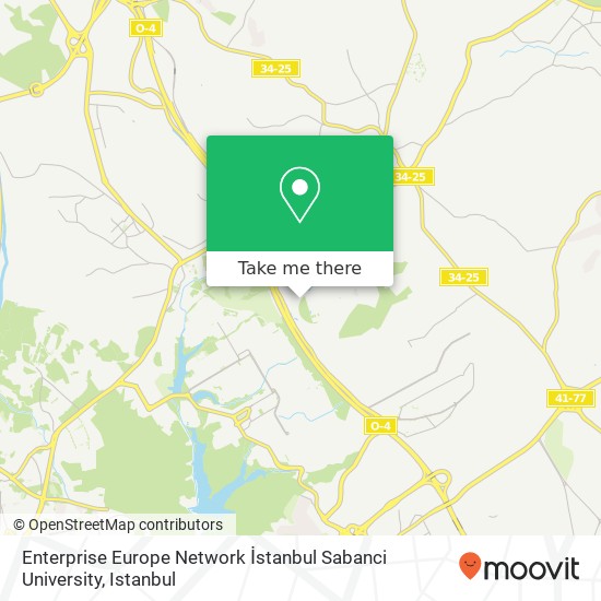 Enterprise Europe Network İstanbul Sabanci University map