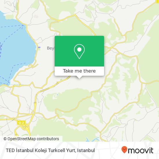 TED İstanbul Koleji Turkcell Yurt map