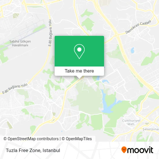 Tuzla Free Zone map