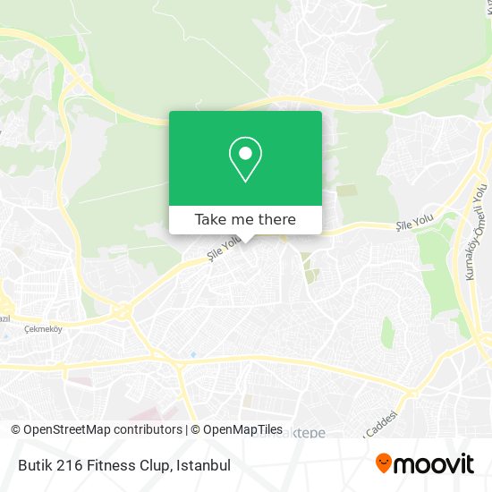 Butik 216 Fitness Clup map