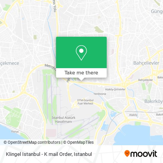 Klingel Istanbul - K mail Order map