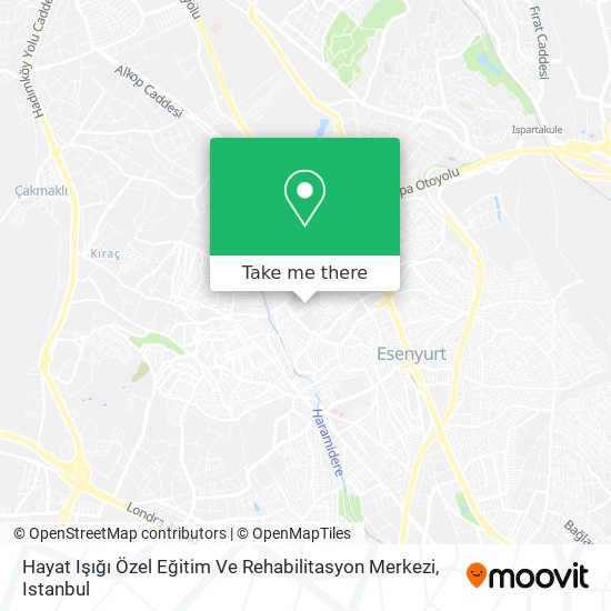 Hayat Işığı Özel Eğitim Ve Rehabilitasyon Merkezi map