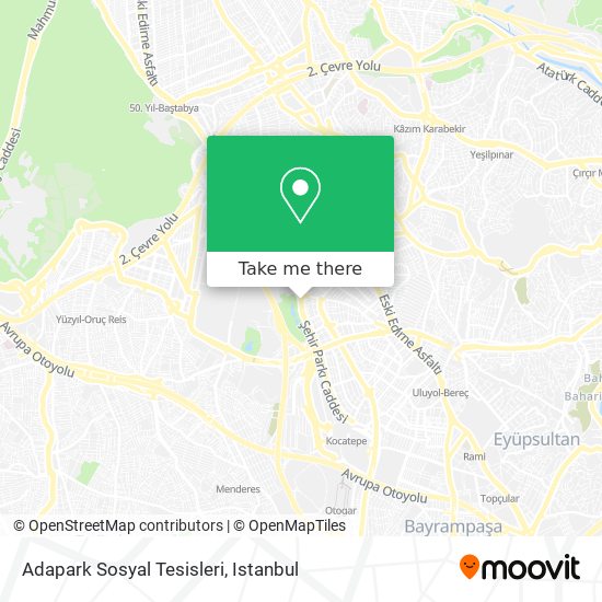Adapark Sosyal Tesisleri map