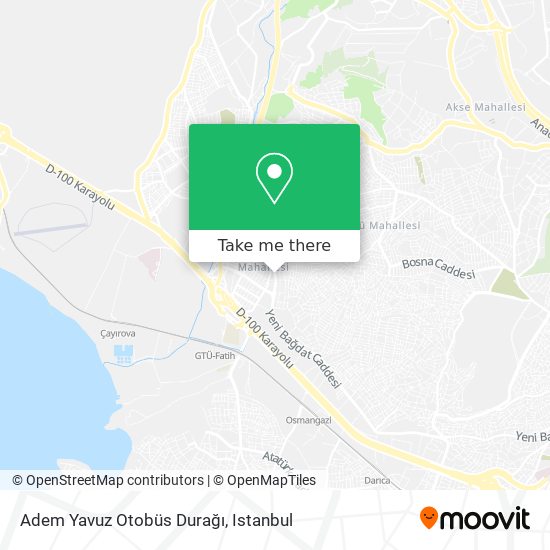 Adem Yavuz Otobüs Durağı map