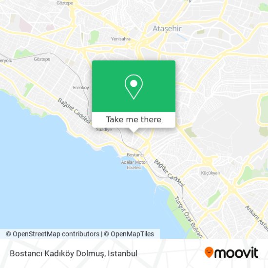 Bostancı Kadıköy Dolmuş map