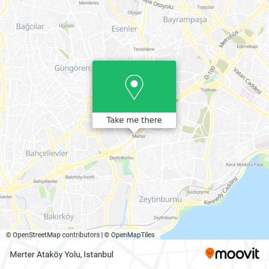 Merter Ataköy Yolu map