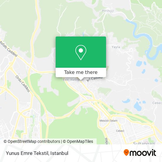 Yunus Emre Tekstil map