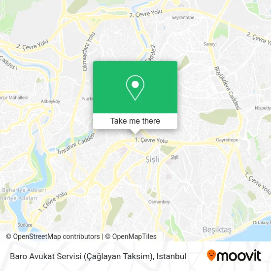 Baro Avukat Servisi (Çağlayan Taksim) map