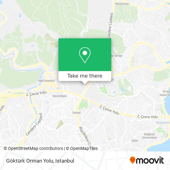 Göktürk Orman Yolu map