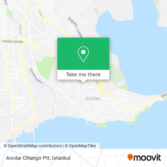 Avcılar Cihangir Ptt map