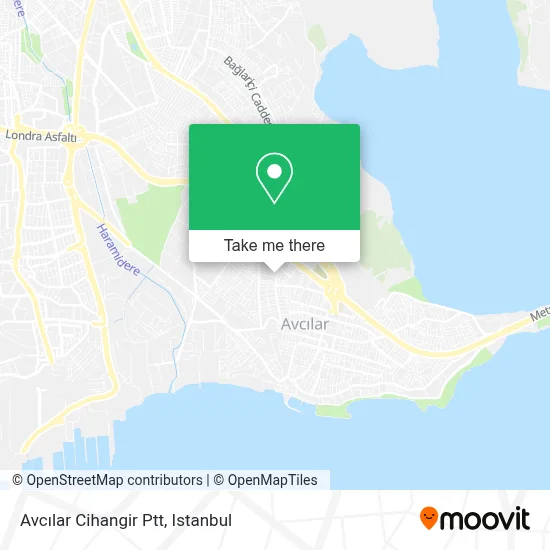 Avcılar Cihangir Ptt map