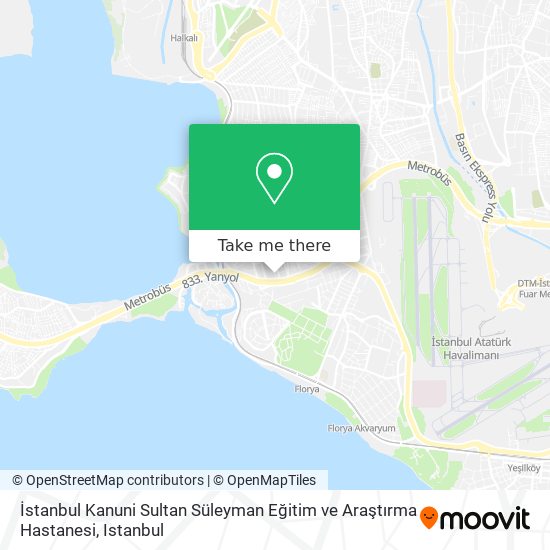 İstanbul Kanuni Sultan Süleyman Eğitim ve Araştırma Hastanesi map