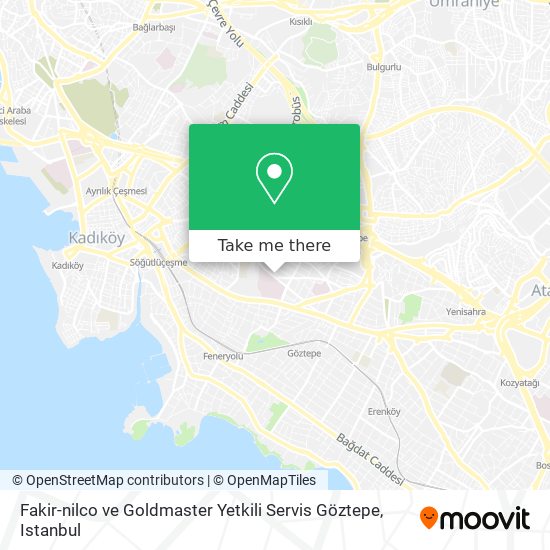 Fakir-nilco ve Goldmaster Yetkili Servis Göztepe map