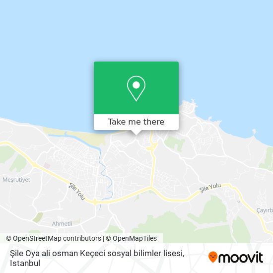 Şile Oya ali osman Keçeci sosyal bilimler lisesi map