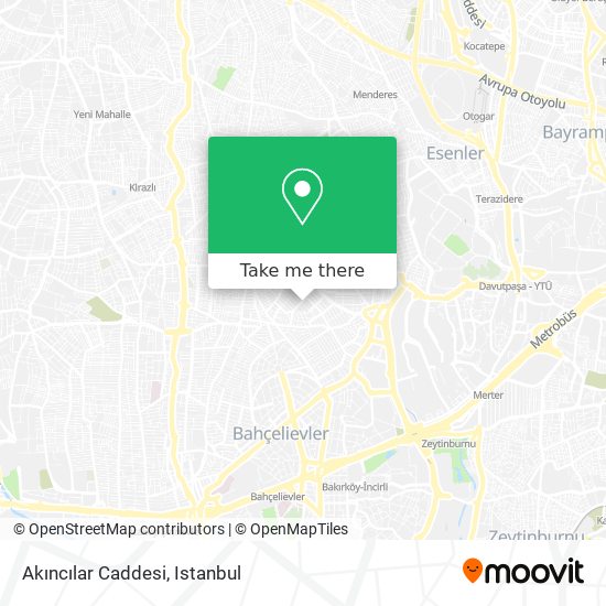 Akıncılar Caddesi map