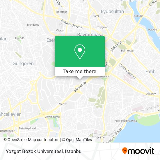 Yozgat Bozok Üniversitesi map