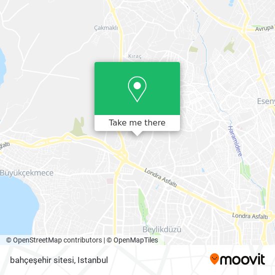 bahçeşehir sitesi map