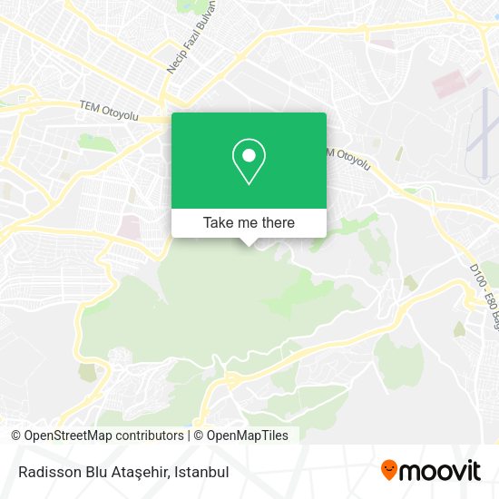 Radisson Blu Ataşehir map