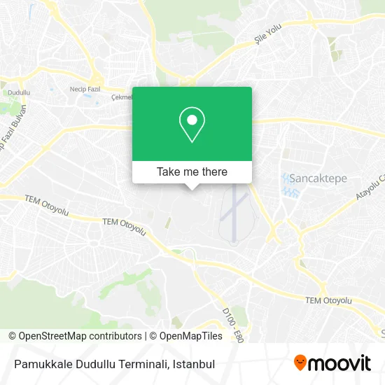 Pamukkale Dudullu Terminali map