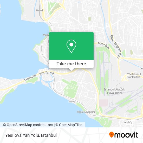 Yesİlova Yan Yolu map