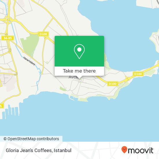 Gloria Jean's Coffees map