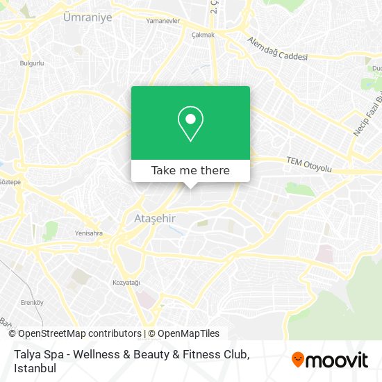 how to get to talya spa wellness beauty fitness club in atasehir by bus cable car train or metro