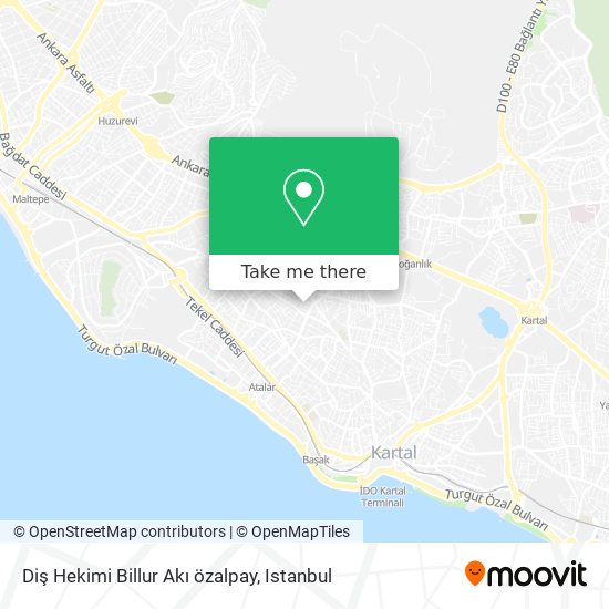 Diş Hekimi Billur Akı özalpay map