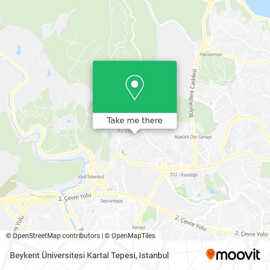 Beykent Üniversitesi Kartal Tepesi map