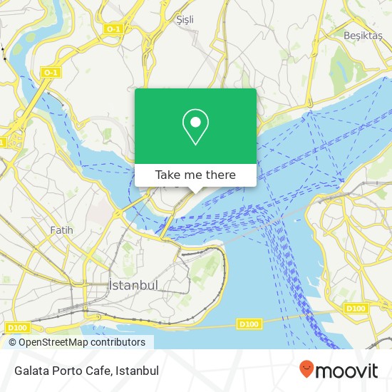Galata Porto Cafe map