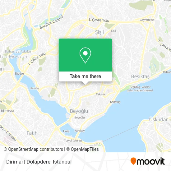 Dirimart Dolapdere map