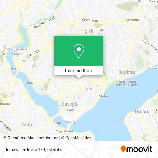 Irmak Caddesi 1-9 map