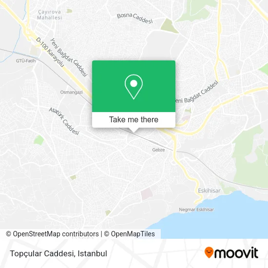 Topçular Caddesi map
