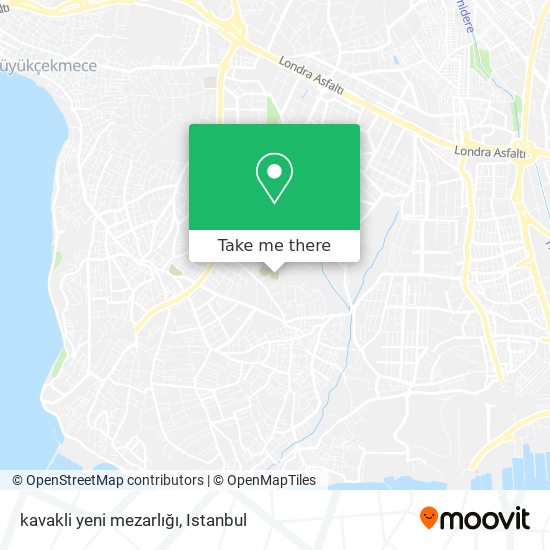 kavakli yeni mezarlığı map