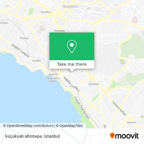 küçükyalı altıntepe map